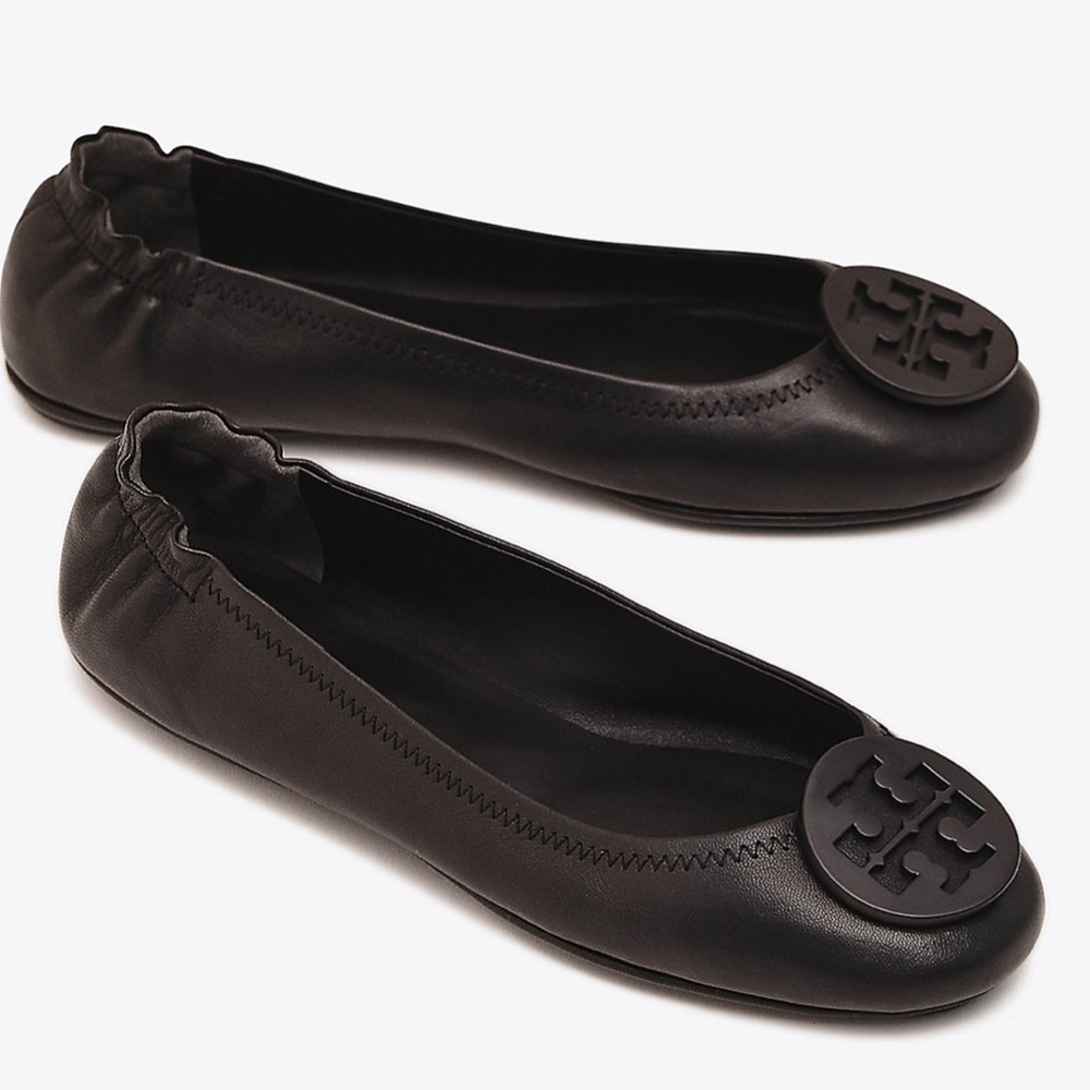 Like new Tory Burch Minnie flats! Perfect!